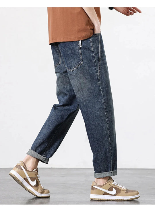 Wide Leg Denim Pants for Men - Premium Fitness &amp; Activewear for Men &amp; Women|UK