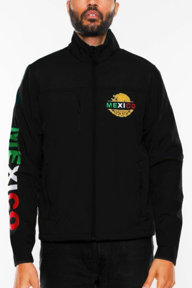Black jacket with &