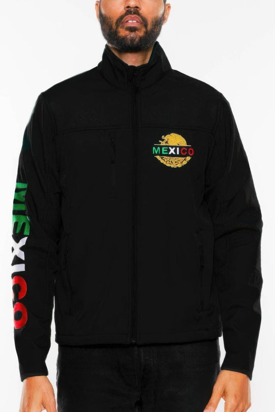 Black jacket with &