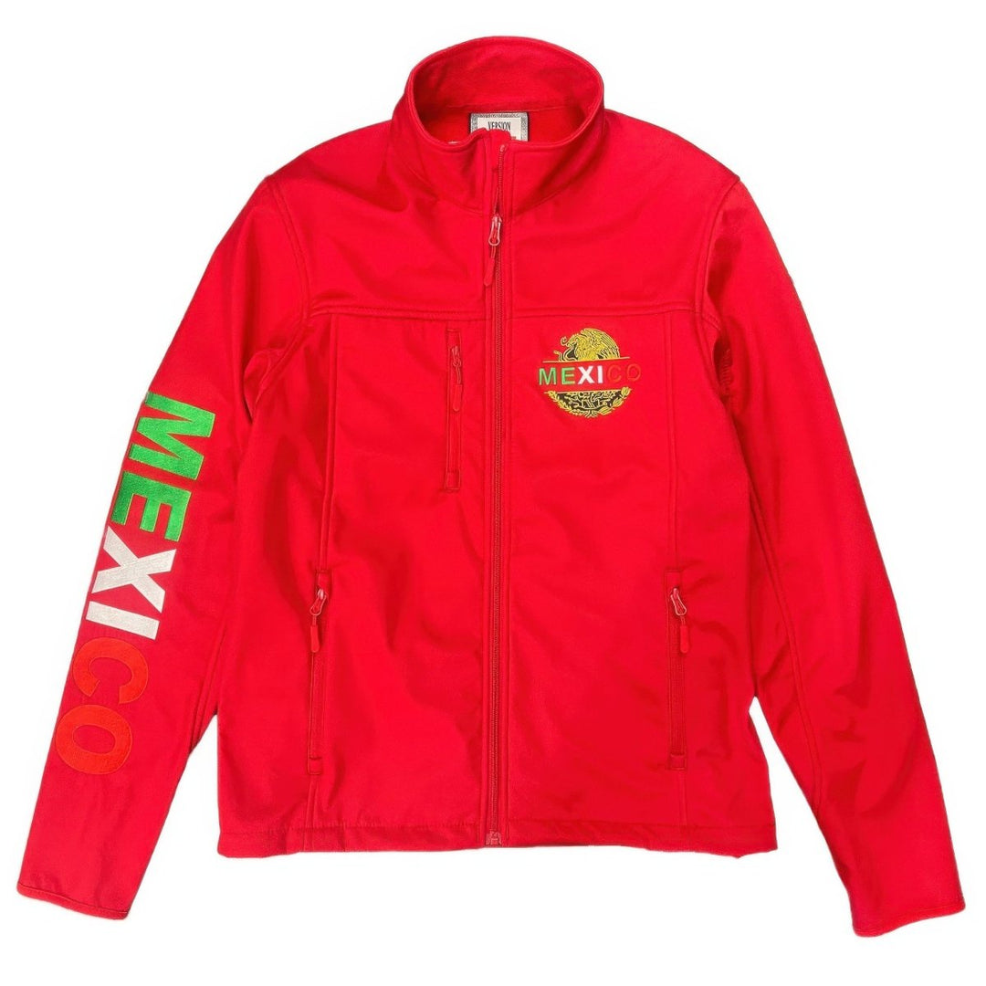 Red jacket with &