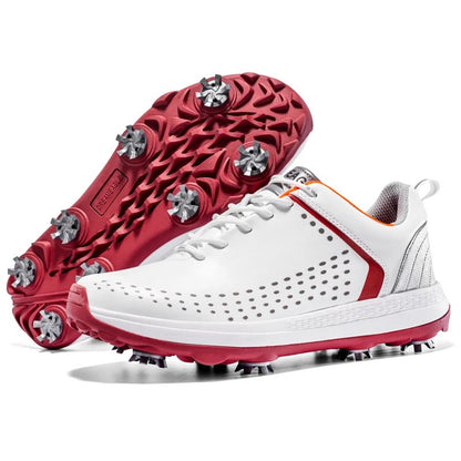 Microfiber Leather Golf Shoes Non - slip Rotation Shoelace Golf Shoes for Men - Allen - Fitness
