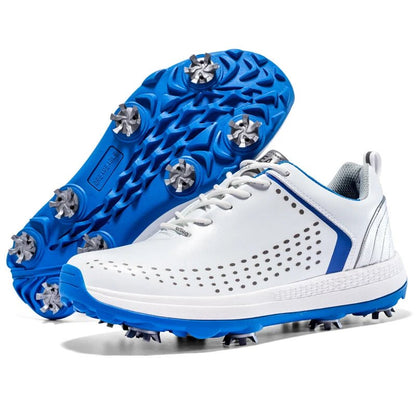 Microfiber Leather Golf Shoes Non - slip Rotation Shoelace Golf Shoes for Men - Allen - Fitness