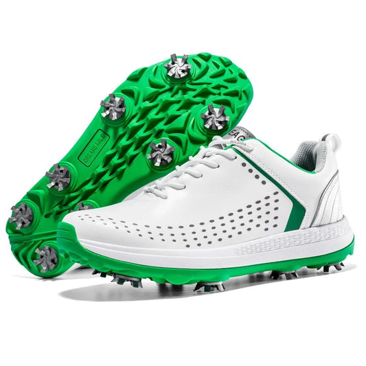 Microfiber Leather Golf Shoes Non - slip Rotation Shoelace Golf Shoes for Men - Allen - Fitness