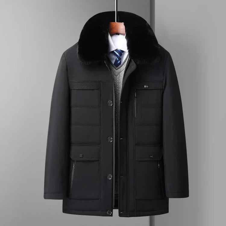 Mid-age Mens Lambswool Jacket - Allen-Fitness