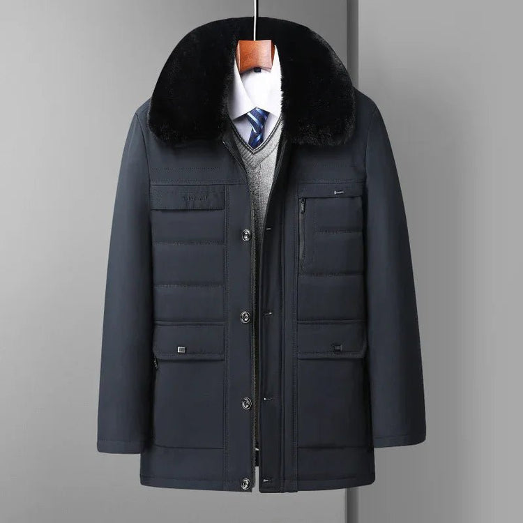 Mid-age Mens Lambswool Jacket - Allen-Fitness