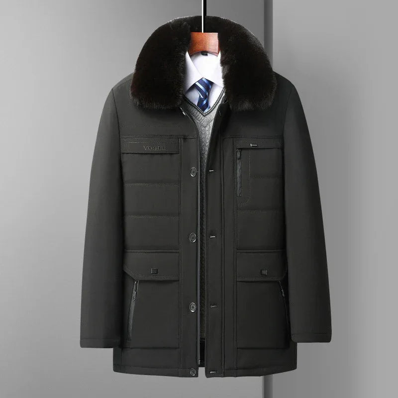 Mid-age Mens Lambswool Jacket - Allen-Fitness