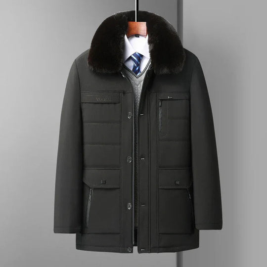 Mid-age Mens Lambswool Jacket - Allen-Fitness