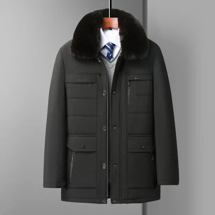 Mid-age Mens Lambswool Jacket - Allen-Fitness