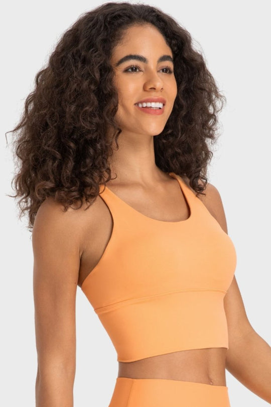 Millennia Crisscross Back Ladder Detail Sports Bra - Premium Fitness &amp; Activewear for Men &amp; Women|UK