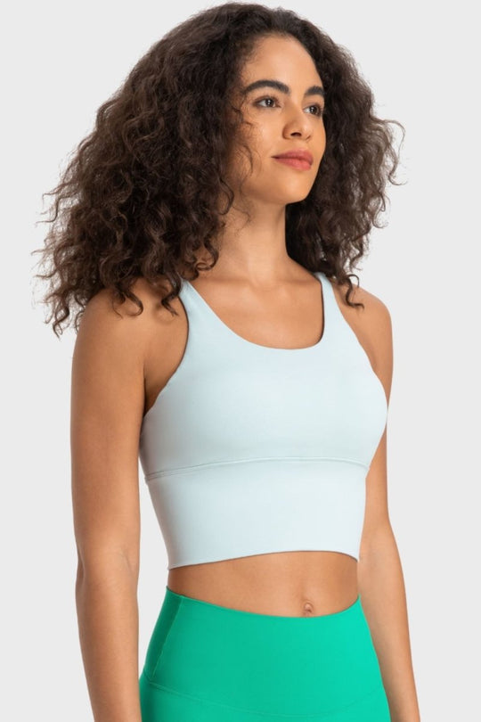 Millennia Crisscross Back Ladder Detail Sports Bra - Premium Fitness &amp; Activewear for Men &amp; Women|UK