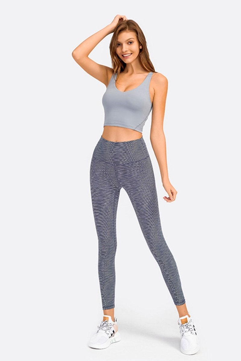 Millennia Deep V-Neck Crop Sports Bra - Premium Fitness &amp; Activewear for Men &amp; Women|UK