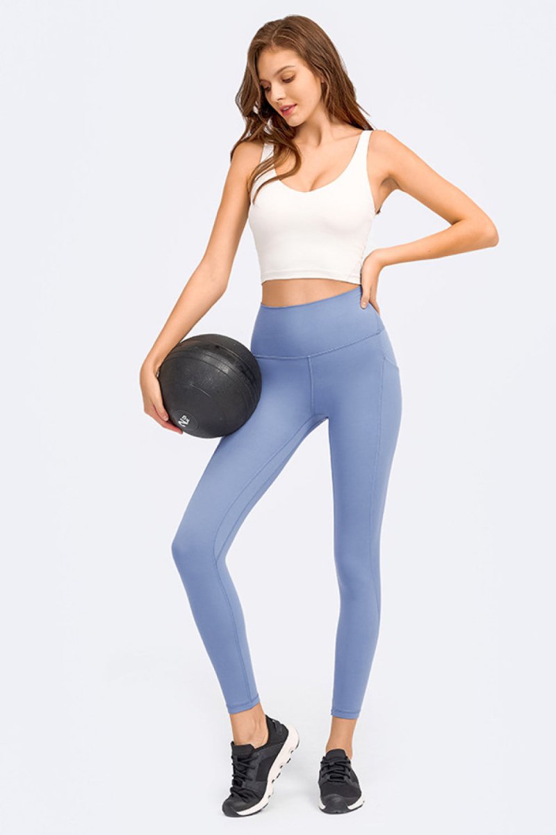 Millennia Deep V-Neck Crop Sports Bra - Premium Fitness &amp; Activewear for Men &amp; Women|UK
