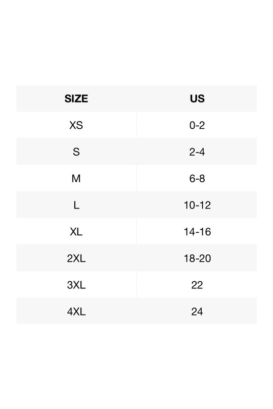 Size chart for children&