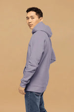 Minimalist Lavender Hoodie - Sustainable 100% Organic Cotton, Double-Layered Hood, Athletic Fit - Allen-Fitness