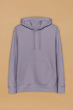 Minimalist Lavender Hoodie - Sustainable 100% Organic Cotton, Double-Layered Hood, Athletic Fit - Allen-Fitness