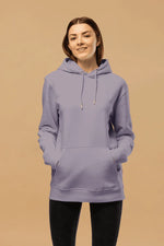 Minimalist Lavender Hoodie - Sustainable 100% Organic Cotton, Double-Layered Hood, Athletic Fit - Allen-Fitness