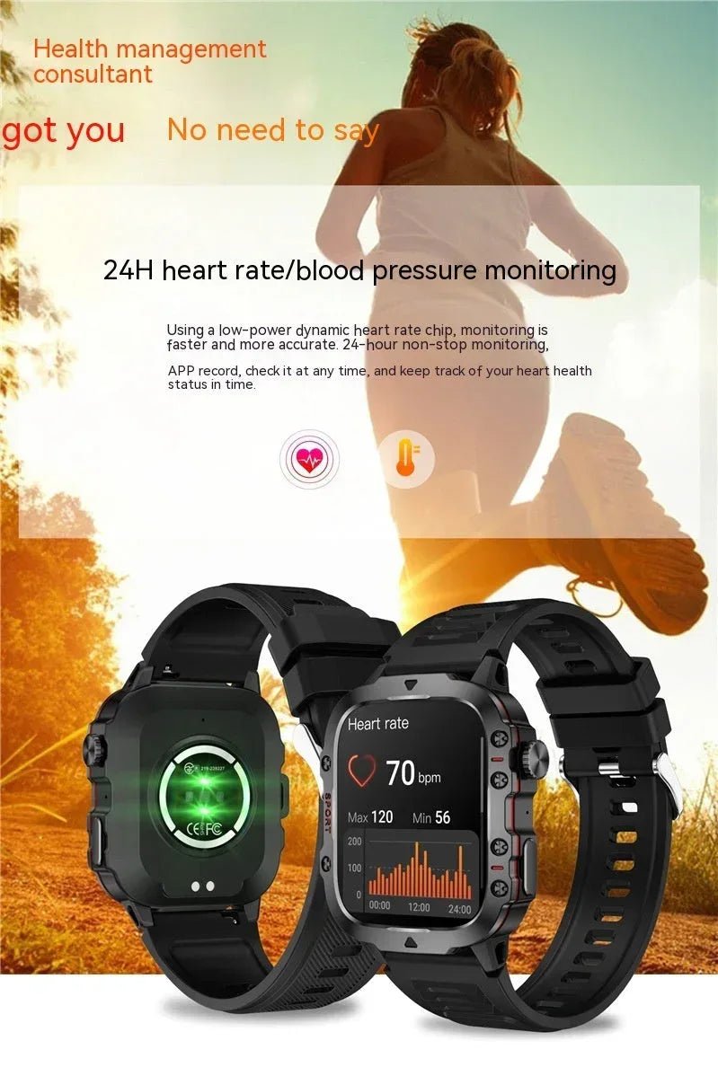 New QX11 Smart Bluetooth Watch - Health Tracking, Notifications, Touchscreen, USB Charging - Allen-Fitness