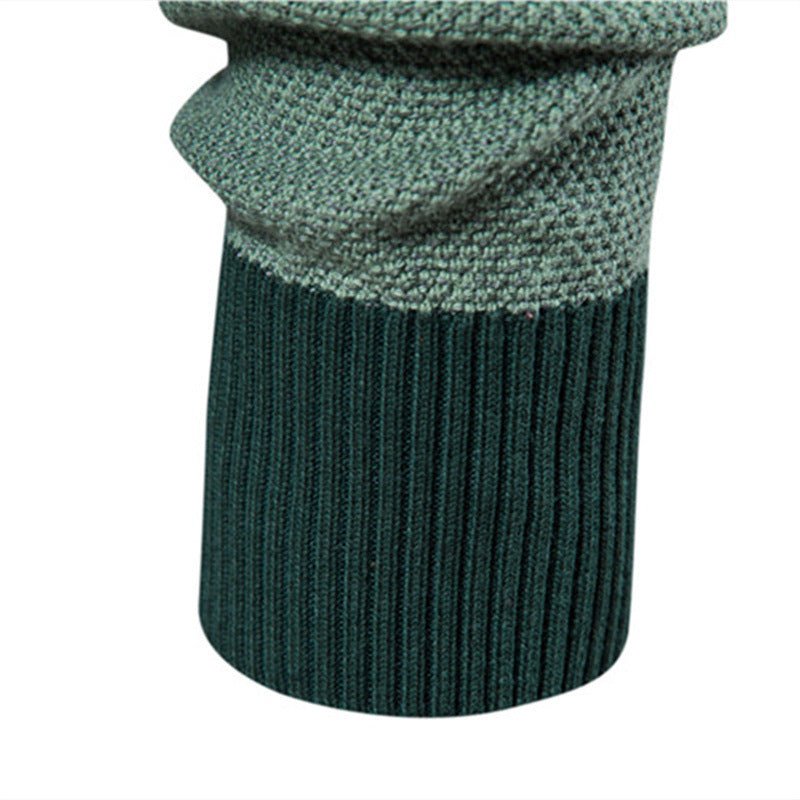 New Round Neck Men's Sweater Men's Long Sleeve 2024 Splicing Autumn and Winter Sweater Stripesd Men's Knitwear Casual Fashion - Premium Fitness & Activewear