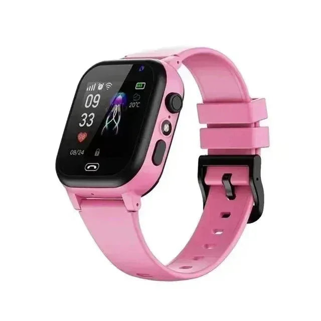 NNEOBA Child Safety Smart Watch Pink with GPS Tracking, SOS Alert, and HD Video Calling - Allen-Fitness
