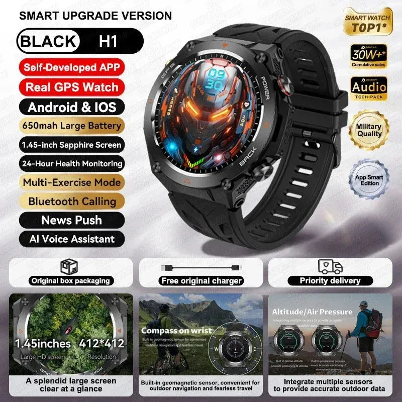 NNEOBA Waterproof Sports Smart Watch Pink - Bluetooth Calling, Heart Rate &amp; Health Tracker - Allen-Fitness
