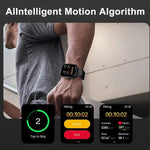 NNEOBA Medical Grade Smart Watch Black - 1.96" AMOLED, Blood Glucose & Heart Rate Monitor - Allen-Fitness