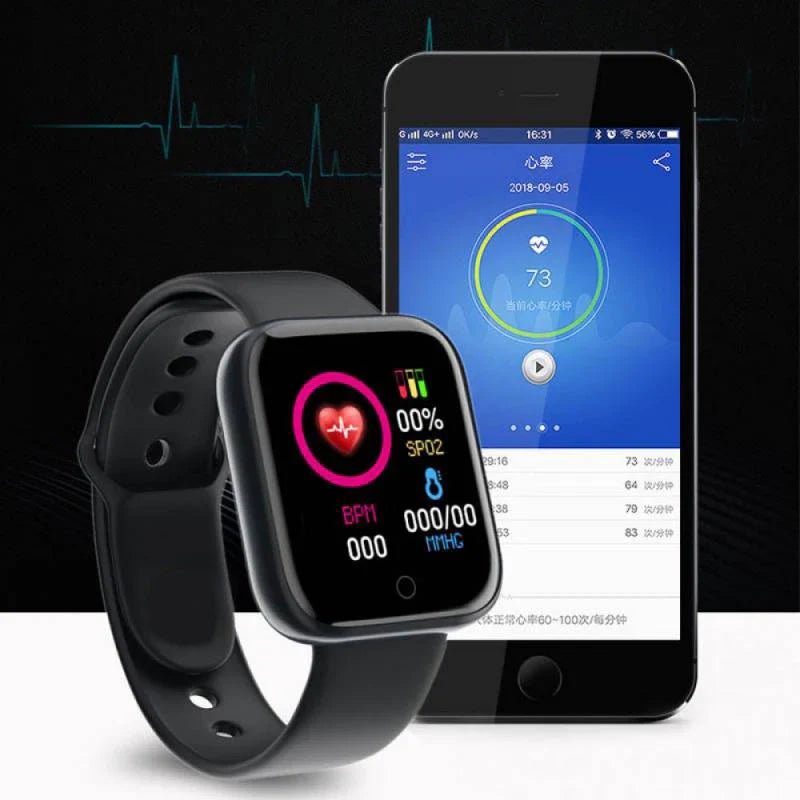 NNEOBA Multifunctional Fitness Smart Watch Black - Allen - Fitness