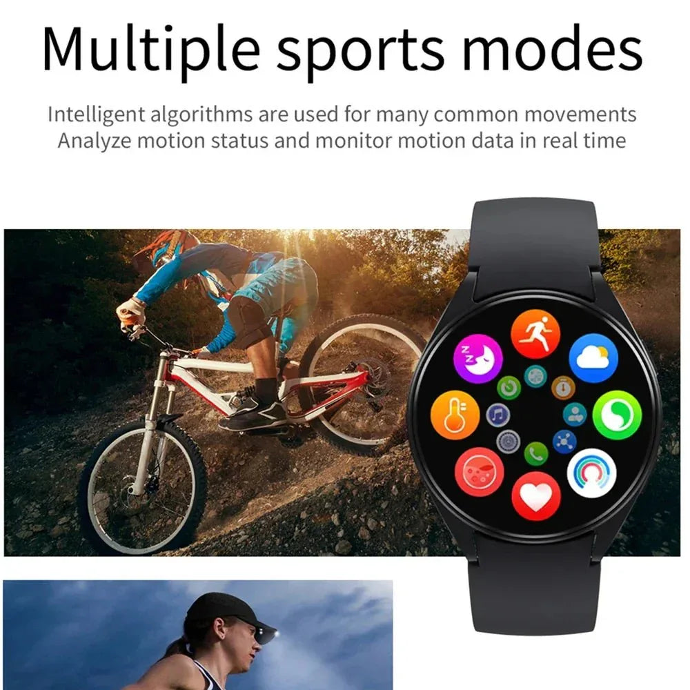 NNEOBA Smart Watch Health Monitor Black - 1.32" HD Display, Bluetooth Calling, Multi-Sport Tracking - Allen-Fitness