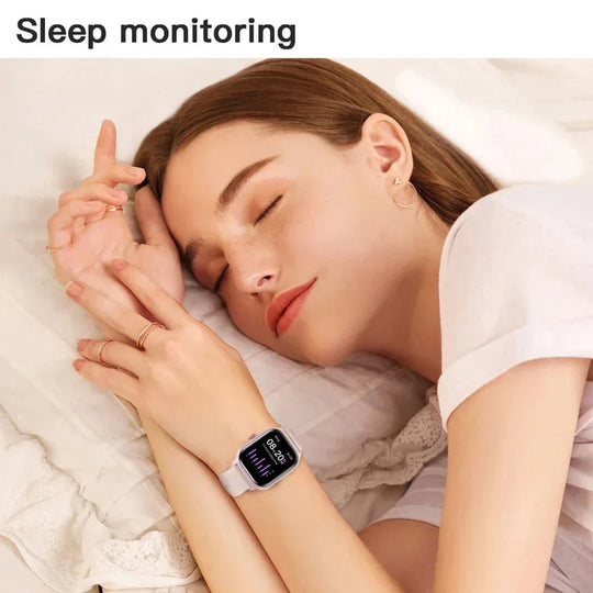 NNEOBA Sports Smart Watch Bluetooth Pink - 2.01" HD Touch Display, Health Tracking &amp; Smart Notifications - Allen-Fitness
