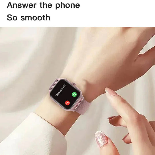 NNEOBA Sports Smart Watch Bluetooth Pink - 2.01" HD Touch Display, Health Tracking &amp; Smart Notifications - Allen-Fitness