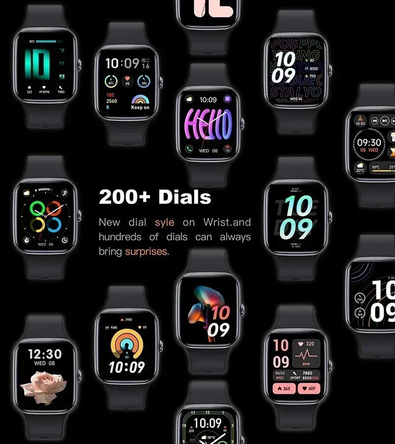 NNEOBA Waterproof Smart Fitness Watch Maroon - Allen - Fitness