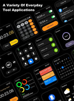 NNEOBA 1.96" Waterproof Fitness Smartwatch with Bluetooth Calling, Health Monitoring & 100+ Sports Modes - Allen-Fitness