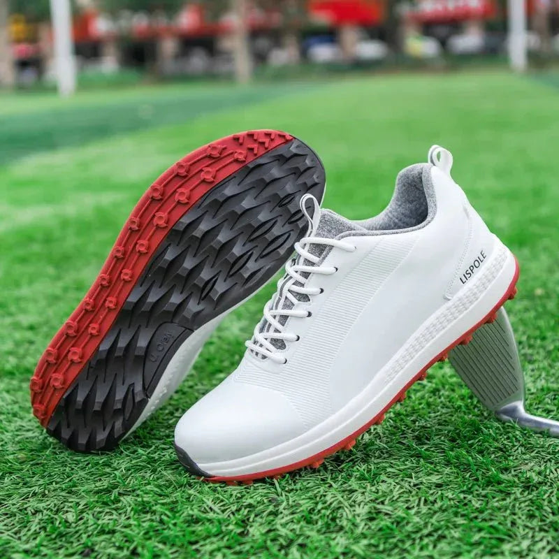 Non-slip Spudless Trainers Rotating Buckles Outdoor Men's Golf Shoes - Allen-Fitness