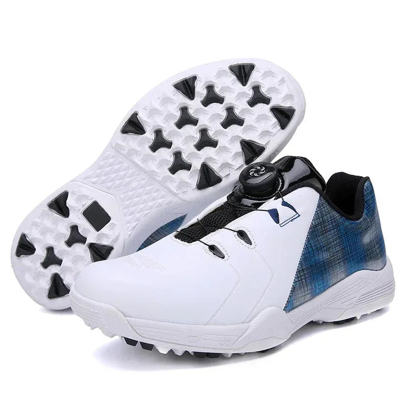 Non-slip Spudless Trainers Rotating Buckles Outdoor Men's Golf Shoes - Allen-Fitness
