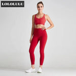 ODM Red Open Back Fitness Top Hook and Eye Closure Sports Women Yoga Bra - Allen-Fitness