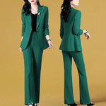 Elegant Women's Business Suit – Stylish 2-Piece Set in Multiple Colors & Sizes M-4XL - Allen-Fitness