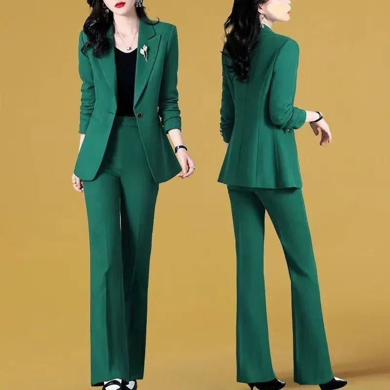 Elegant Women's Business Suit – Stylish 2-Piece Set in Multiple Colors & Sizes M-4XL - Allen-Fitness