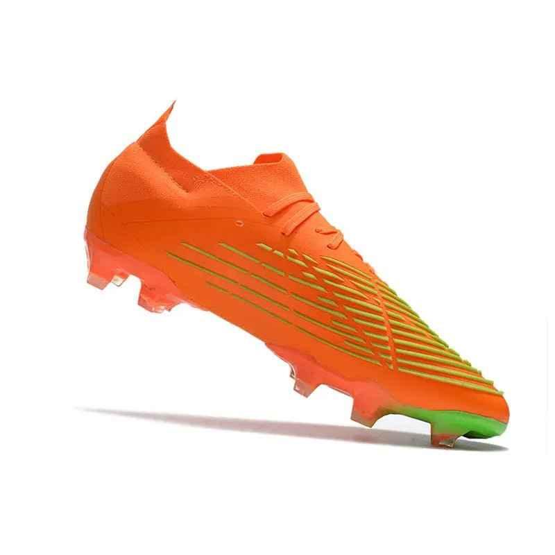 Original 1:1 AD Edge+ FG Football Soccer Shoes White Black Full Knitted High Quality Size 39-45 Men&