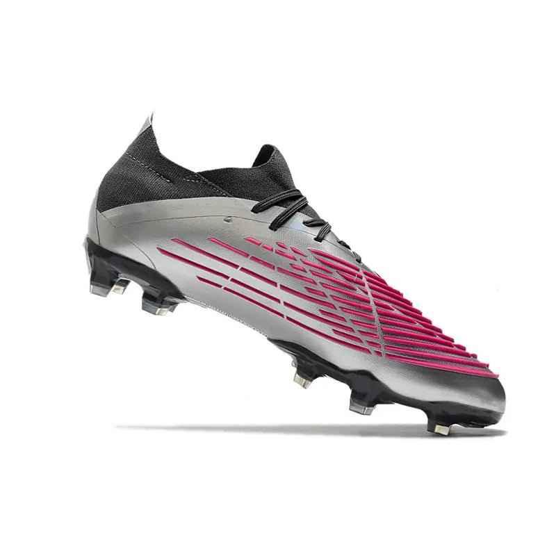 Original 1:1 AD Edge+ FG Football Soccer Shoes White Black Full Knitted High Quality Size 39-45 Men&
