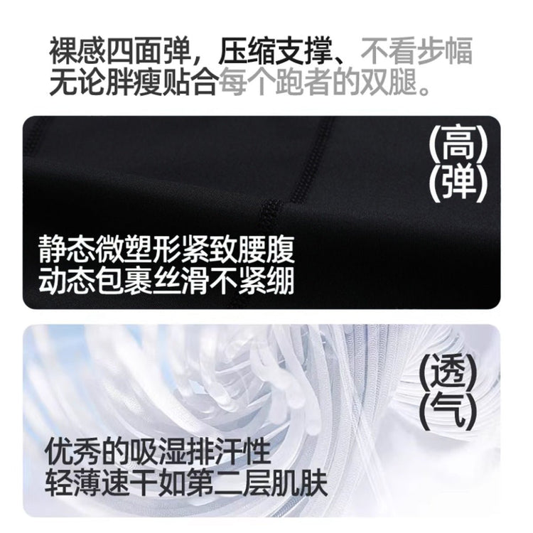 Patch Pocket Tight Pants Warm Fitness Pants Men's Quick-Drying Breathable Compression Pants Outdoor Cycling Running Leggings Sports Pants - Premium Fitness & Activewear
