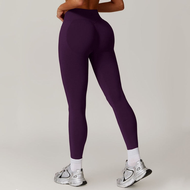 Peach Hip Seamless Tight Yoga Pants for Women's Outerwear Running Exercise Speed Drying Fitness Pants - Premium Fitness & Activewear for Men & Women|UK