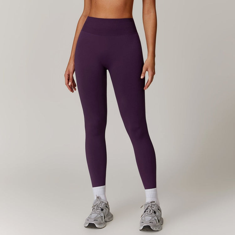 Peach Hip Seamless Tight Yoga Pants for Women's Outerwear Running Exercise Speed Drying Fitness Pants - Premium Fitness & Activewear for Men & Women|UK