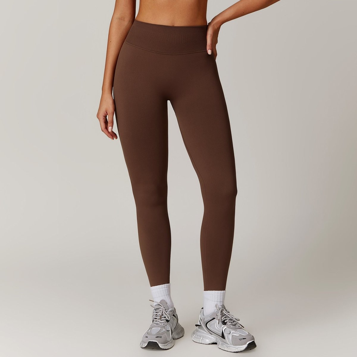 Peach Hip Seamless Tight Yoga Pants for Women's Outerwear Running Exercise Speed Drying Fitness Pants - Premium Fitness & Activewear for Men & Women|UK