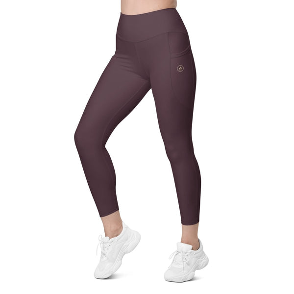 PHIA Rosewood Pocket Leggings | High-Waisted Compression | UPF 50+ | 2XS–6XL
