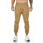 Plus size Jogger Pants Workout Gym sweat trouser Side Zipper Pockets Slim Fit trousers for men - Allen-Fitness