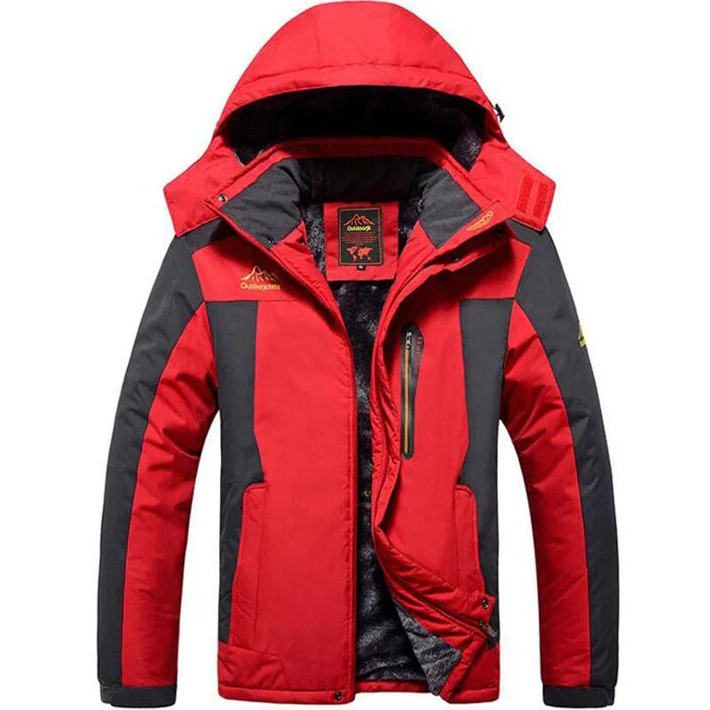 Plus Size Outdoor Winter Jacket For Men, Fleece Lined Padded, Waterproof & Warm Options Available - Allen-Fitness