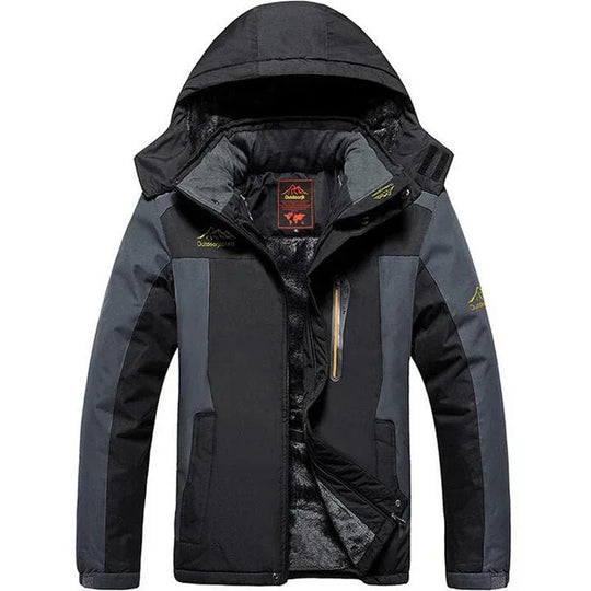 Plus Size Outdoor Winter Jacket For Men, Fleece Lined Padded, Waterproof &amp; Warm Options Available - Allen-Fitness