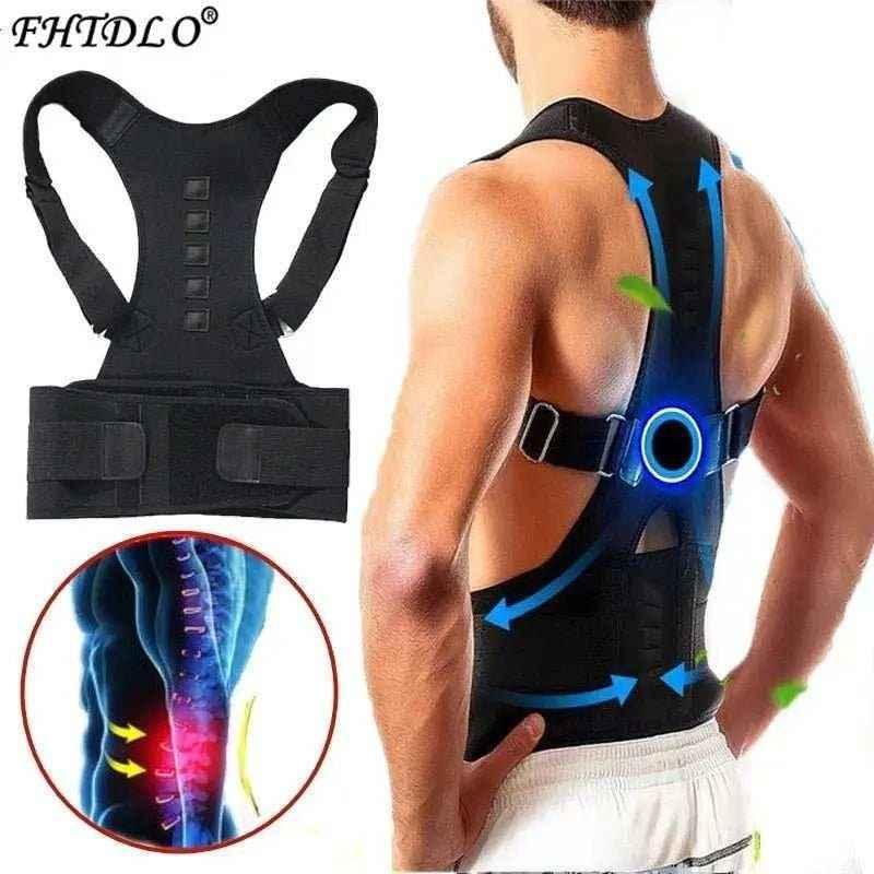 Back Support Belt for Men and Women - Alleviate Pain, Improve Posture & Comfort - Allen-Fitness