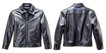 Premium Classic Black Leather Jacket For Men - Soft Sheep Leather, Durable Design, Timeless Style - Allen-Fitness