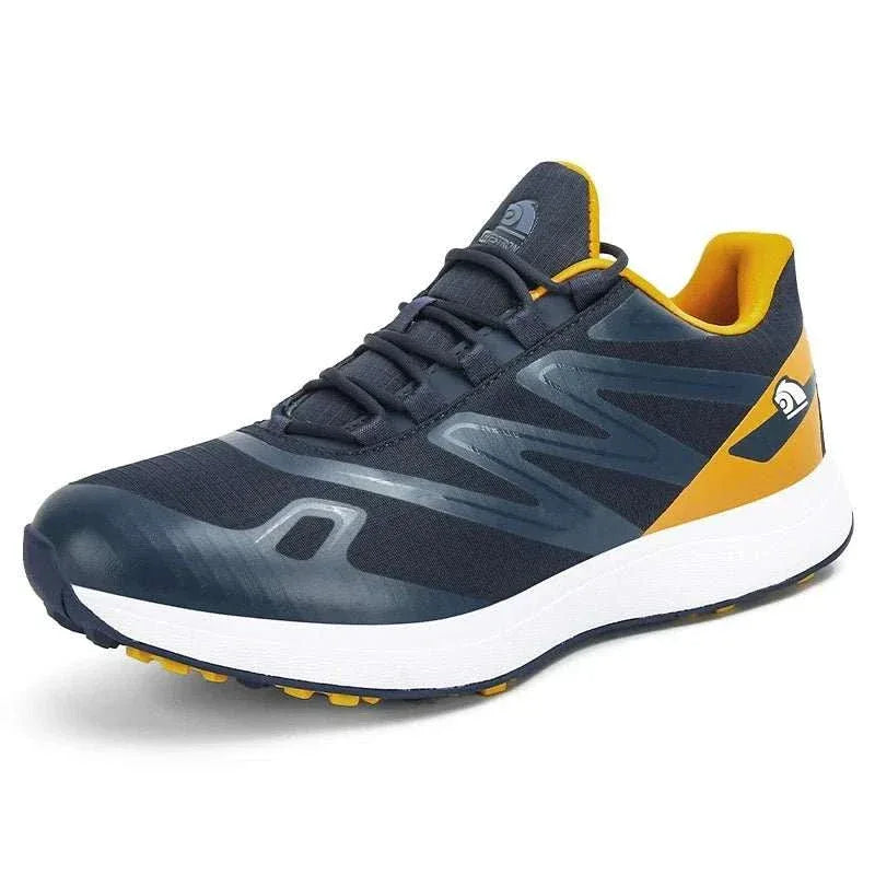 Premium Golf Shoes for Men - Stylish Leather Sneaker with Studs for Cricket and Sports - Allen-Fitness