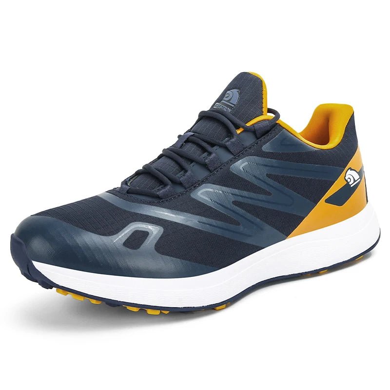 Premium Golf Shoes for Men - Stylish Leather Sneaker with Studs for Cricket and Sports - Allen - Fitness